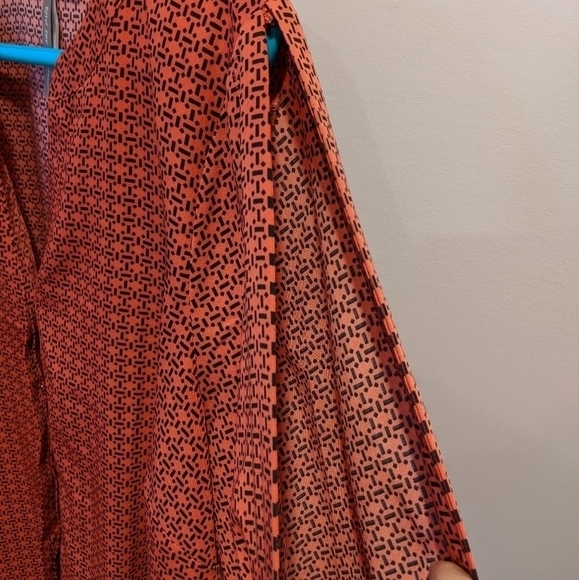PENNINGTONS orange Blouse Cold Shoulder - Picture 5 of 7